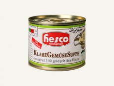 1/4 Klare Gemüse-Suppe 212 ml 1:10 konz. ohne Einlage, ergibt 2 Ltr. Suppenbasis