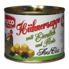 Hühnersuppe mit Eierstich + Reis 212 ml