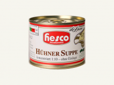 1/4 Hühnersuppe, 212 ml, 1:10 konz. ohne Fleisch, ergibt 2 Ltr. Suppenbasis