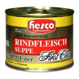 Klare Rindfleischsuppe First Class 1:6 konz., 212 ml.